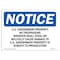 Signmission OSHA Notice Sign, 7" Height, 10" Width, U.S. Government Property No Trespassing Sign, Landscape OS-NS-D-710-L-18753 - alternate 1